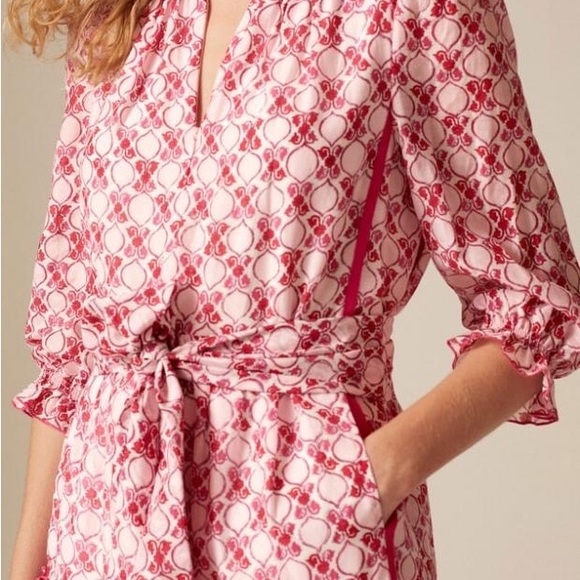 Me+Em pink brocade belted tiered dress. U.K. 16 worn once like new - Picture 14 of 16